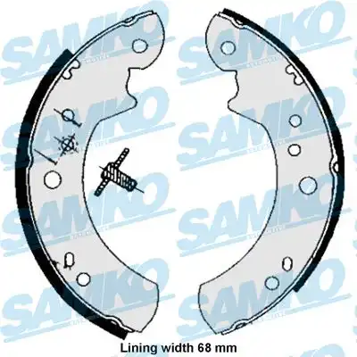 SAMKO-Колодки торм-е барабан. Ford, WVA: 85060