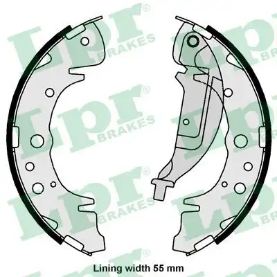 Тормозные колодки барабанные LPR 01061