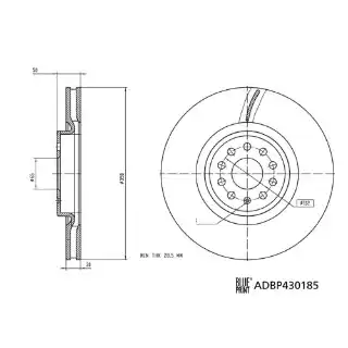 Тормозной диск ADBP430185 BLUE PRINT
