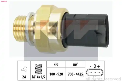 Датчик, давление масла 480 003 KW