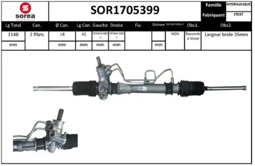 Рулевой механизм SOR1705399 STARTCAR