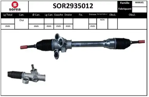 Рулевой механизм SOR2935012 STARTCAR