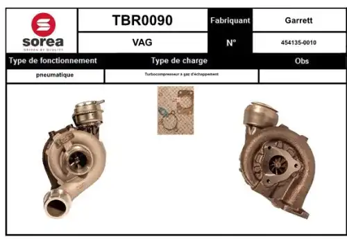 Компрессор, наддув TBR0090 STARTCAR