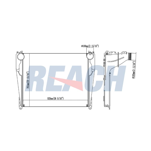 Интеркулер REACH 1.61.1660.2L