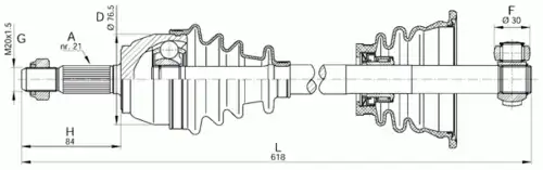 Хомут глушителя OPEN PARTS DRS6151.00