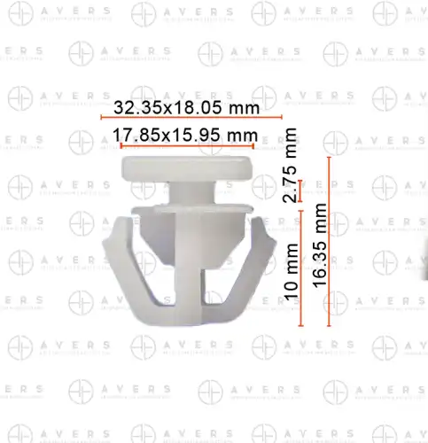 87758-G2000 Клипса 87758-G2000 AVERS