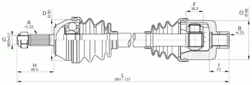 Хомут глушителя OPEN PARTS DRS6205.00