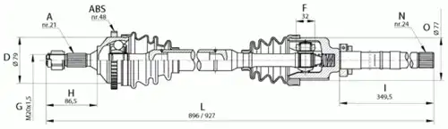патрубок радиатора MB DRS6126.00 OPEN PARTS