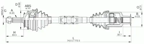 Рулевая тяга OPEN PARTS DRS6245.00
