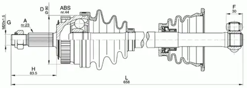 Рулевая тяга OPEN PARTS DRS6297.00