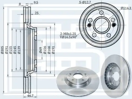 Тормозной диск STARKE 178-955