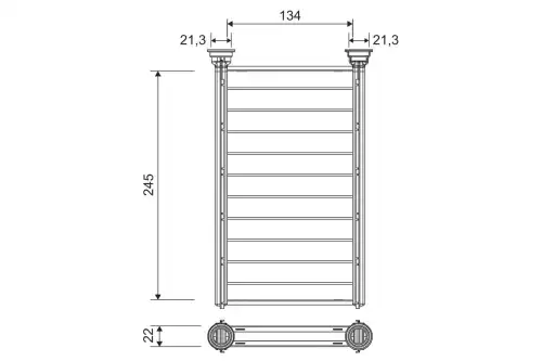 Радиатор печки VALEO 811628