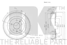 Тормозной барабан NK 254002