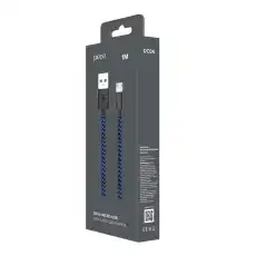 Кабель USB PERO DC-04 micro-USB, 2А, 1м, Blue-black 1598870