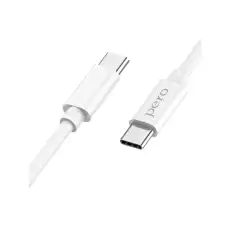 Кабель USB PERO DC-08 PD Type-C to Type-C, 1m, White 1598891