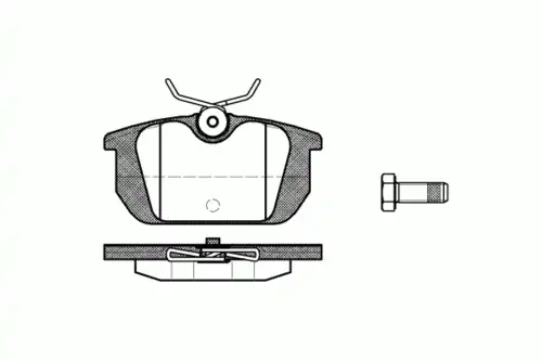 Тормозные колодки дисковые REMSA 0231.10