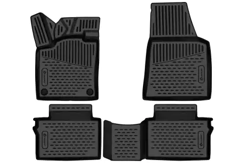 Коврики в салон AUTOFAMILY ELEMENT3DA70195210K FAW Bestune 2020-н.в. 4 шт., черный