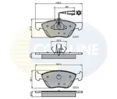 колодки дисковые торм. перед. AR CBP11772 COMLINE