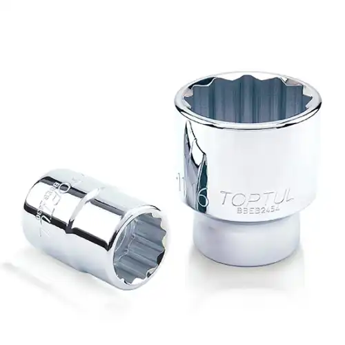 Socket 12-angle 3/4, inch size: 3/4 , socket type: short, length 50mm BBEB2424 TOPTUL
