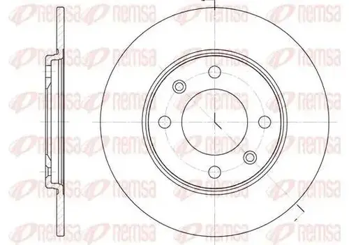Тормозные колодки дисковые REMSA 433 10