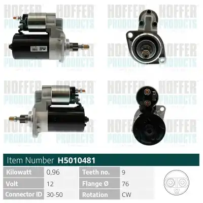 Стартер HOFFER H5010481