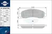 Тормозные колодки дисковые передняя ось ROTINGER RT 2PD07790