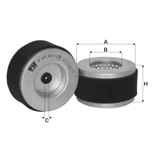 Воздушный фильтр HP 4743 FIL FILTER