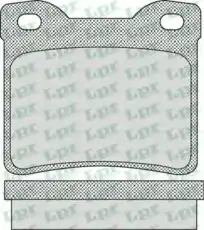 Тормозные колодки дисковые LPR 05P1100