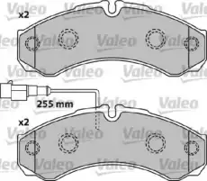 Комплект тормозных колодок 541739 VALEO