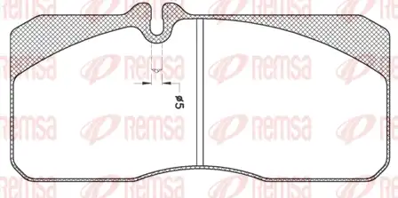 Тормозные колодки дисковые REMSA 278 20