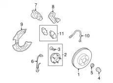 Тормозные колодки дисковые FORD 7R3Z-2001-A