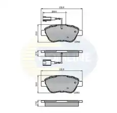 Тормозные колодки дисковые COMLINE CBP12047