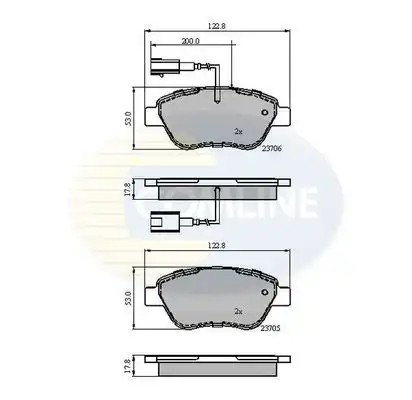 Тормозные колодки дисковые COMLINE CBP12047
