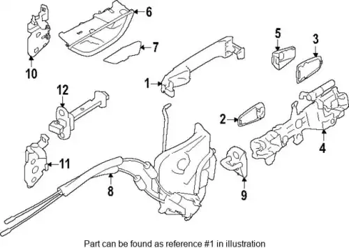 Автозапчасть 61160CA000P8 SUBARU