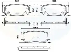 колодки дисковые торм. задн. Kia CBP31218 COMLINE