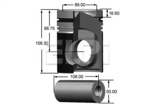 Поршень LP181 3329 STD ELPI