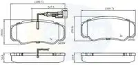 колодки дисковые торм. задн. Niss CBP16032 COMLINE