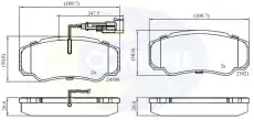 колодки дисковые торм. задн. Niss CBP16032 COMLINE