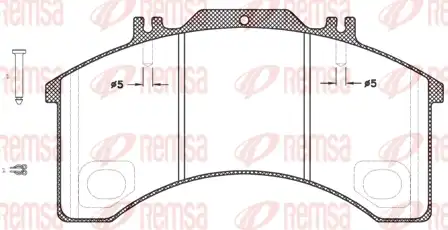 Тормозные колодки дисковые REMSA 497 30