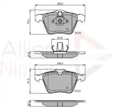 колодки дисковые торм. перед. Ford ADB01608 COMLINE