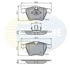 Тормозные колодки дисковые COMLINE CBP01608