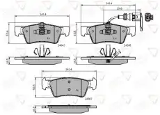 колодки дисковые торм. задн. VW ADB12015 COMLINE