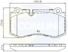 колодки дисковые торм. перед. MB CBP06020 COMLINE