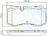 колодки дисковые торм. перед. MB CBP06020 COMLINE
