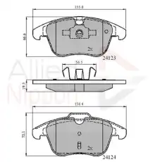 колодки дисковые торм. перед. Ford ADB01591 COMLINE