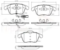 колодки дисковые п. Audi ADB11591 COMLINE