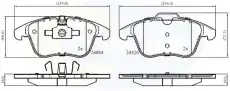 Тормозные колодки дисковые COMLINE CBP06036