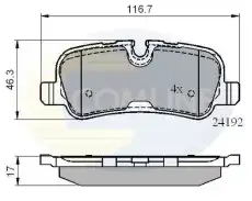 Тормозные колодки дисковые COMLINE CBP02021
