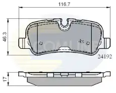 Тормозные колодки дисковые COMLINE CBP02021
