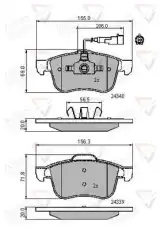 колодки дисковые торм. перед. AR ADB11718 COMLINE